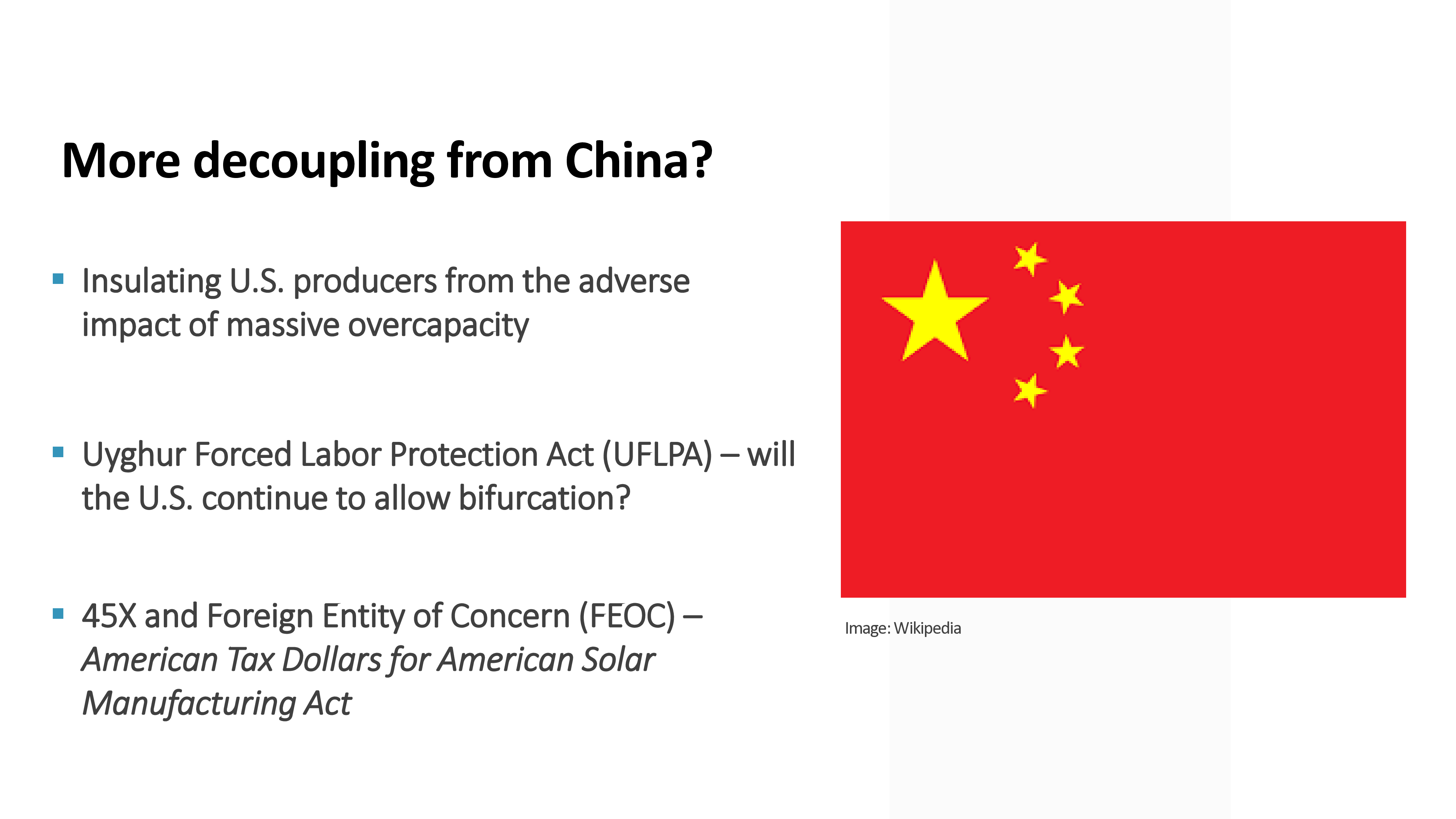 通货膨胀削减法案和美国太阳能制造业竞争力